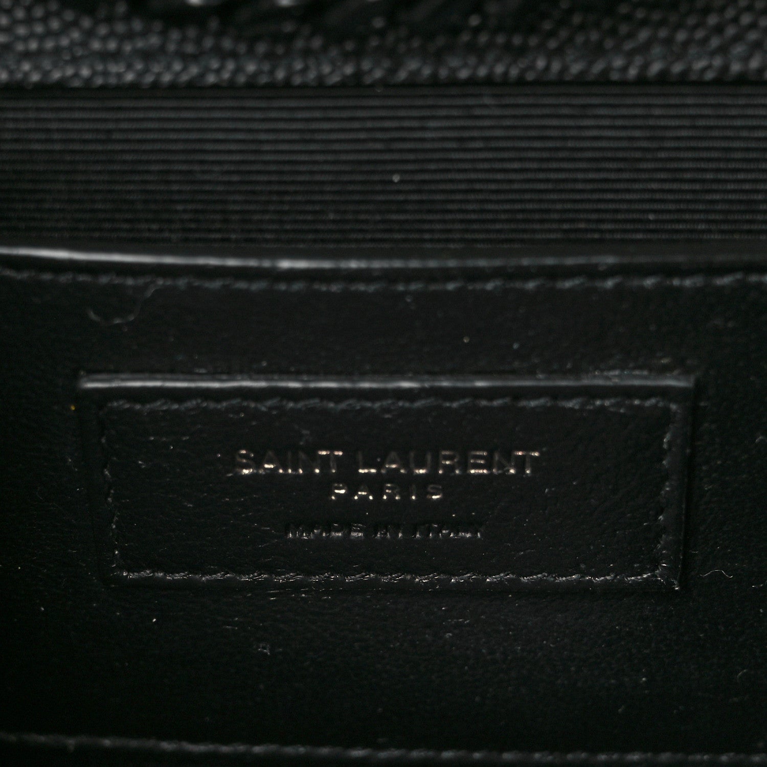 Saint Laurent Grain De Poudre Textured Mixed Matelasse Triquilt Small Monogram Satchel Black 6 of 8