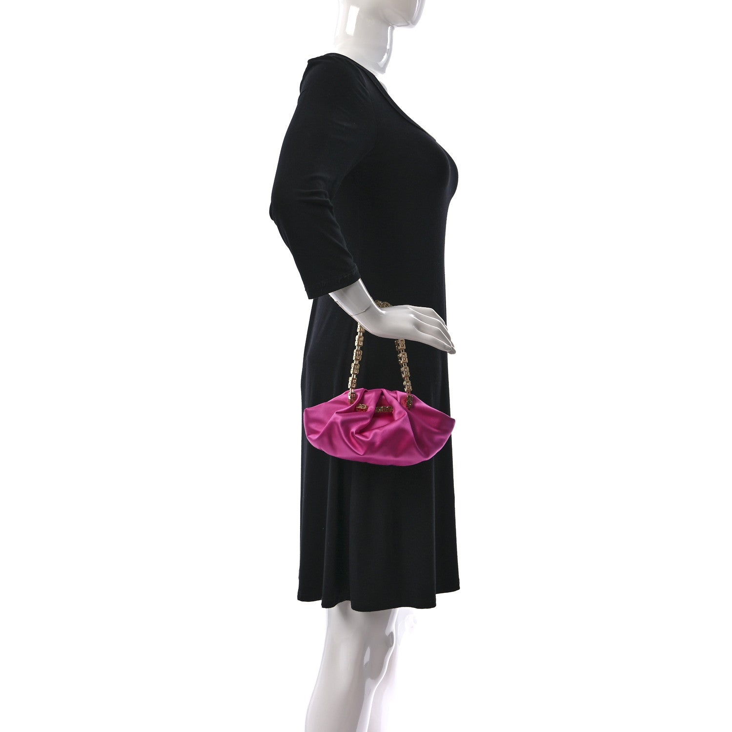 Givenchy Satin Mini Kenny Shoulder Bag Neon Pink 2 of 9