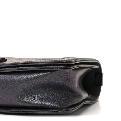 Chanel Iridescent Goatskin Quilted Medium Boy Flap Purple 10 of 10