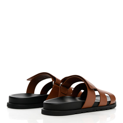 Hermes Calfskin Mens Chypre Sandals 42.5 Naturel 4 of 9