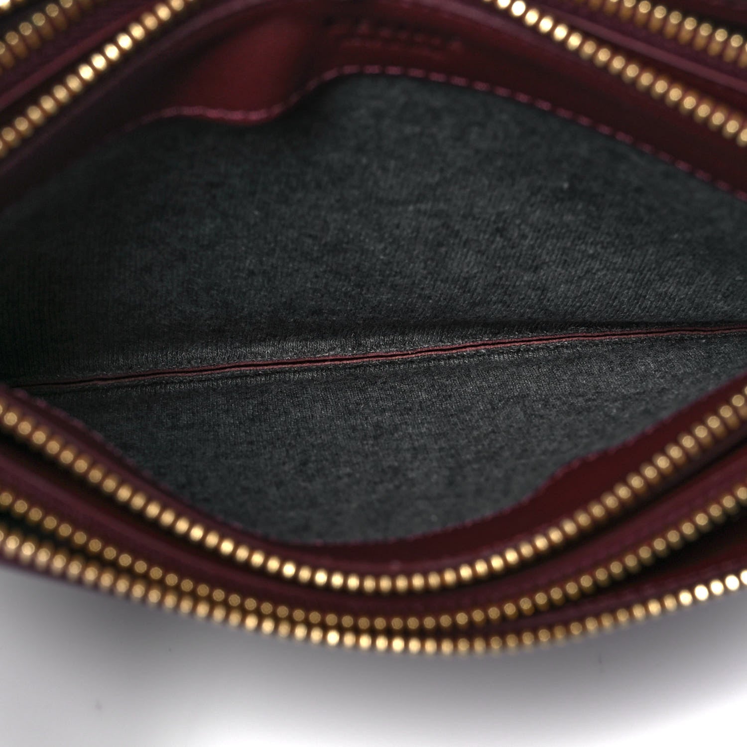 Celine Smooth Lambskin Small Trio Crossbody Bag Burgundy 8 of 10