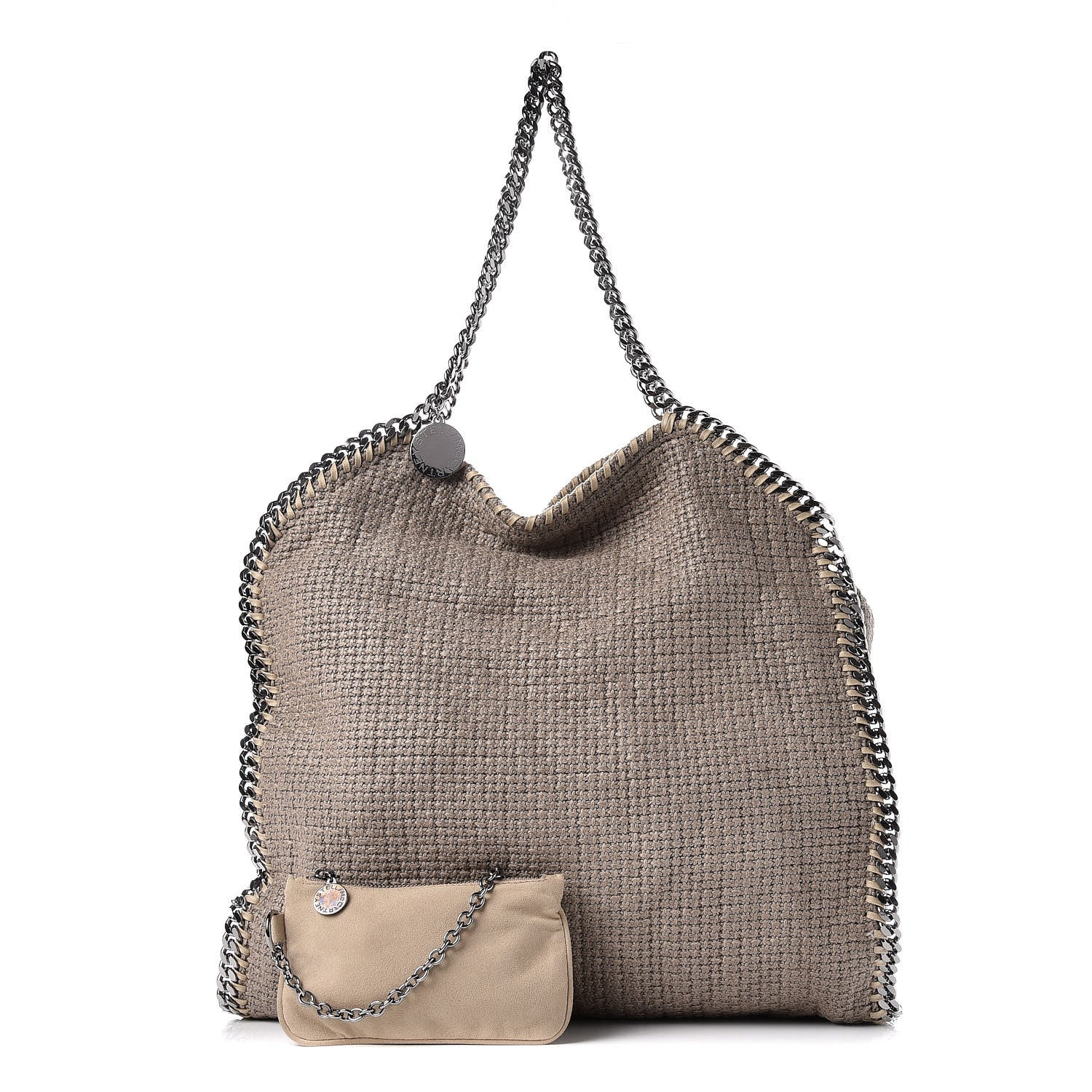 Stella McCartney Tricot Big Falabella Tote Beige 1 of 9