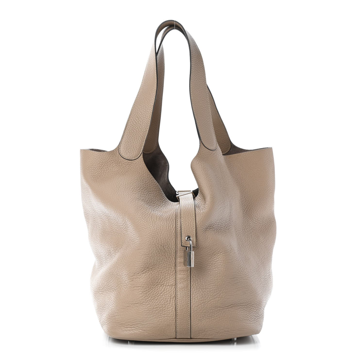 Hermes Taurillon Clemence Picotin Lock TGM Gris Tourterelle 1 of 4