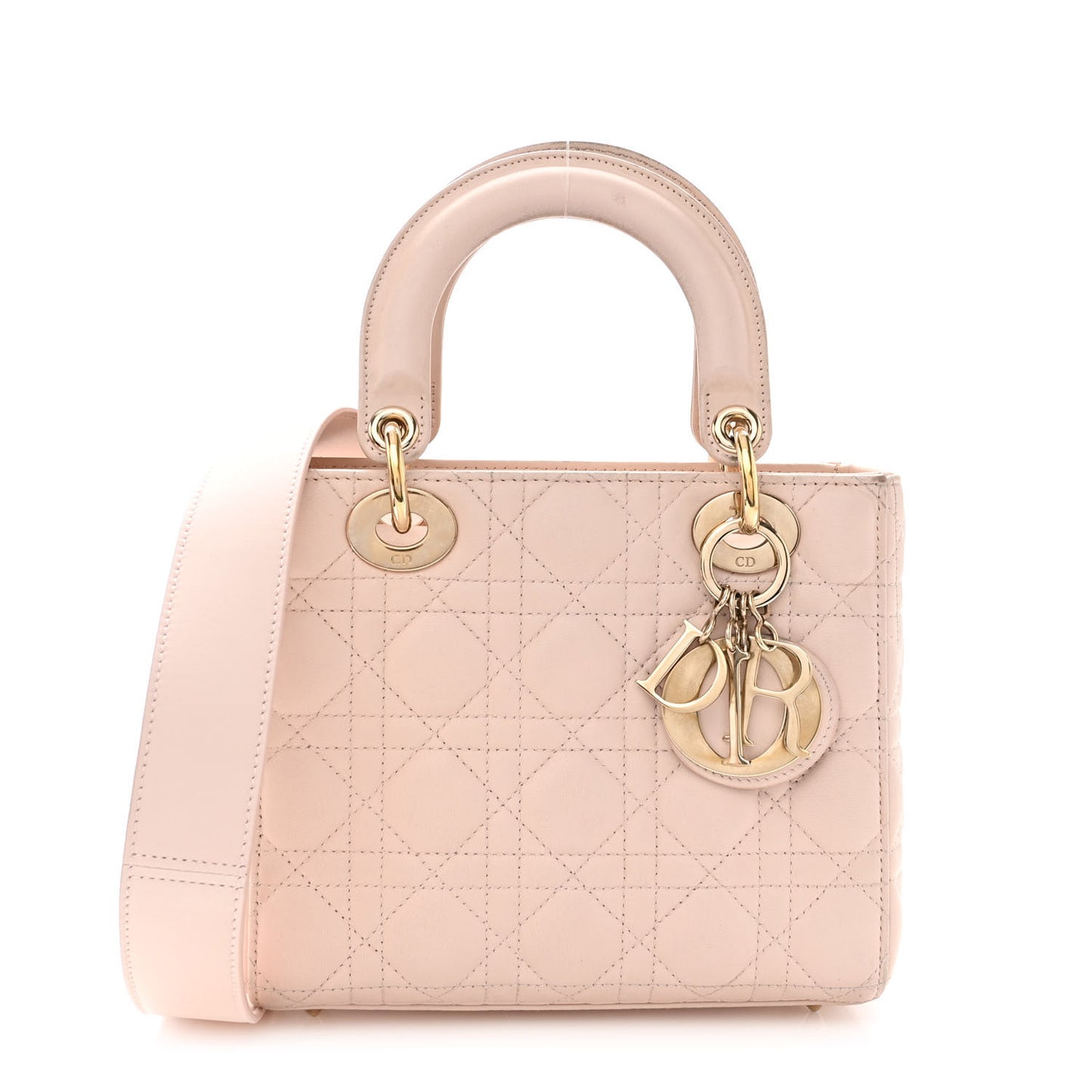 Lambskin Cannage Small My ABCDior Lady Dior Pink