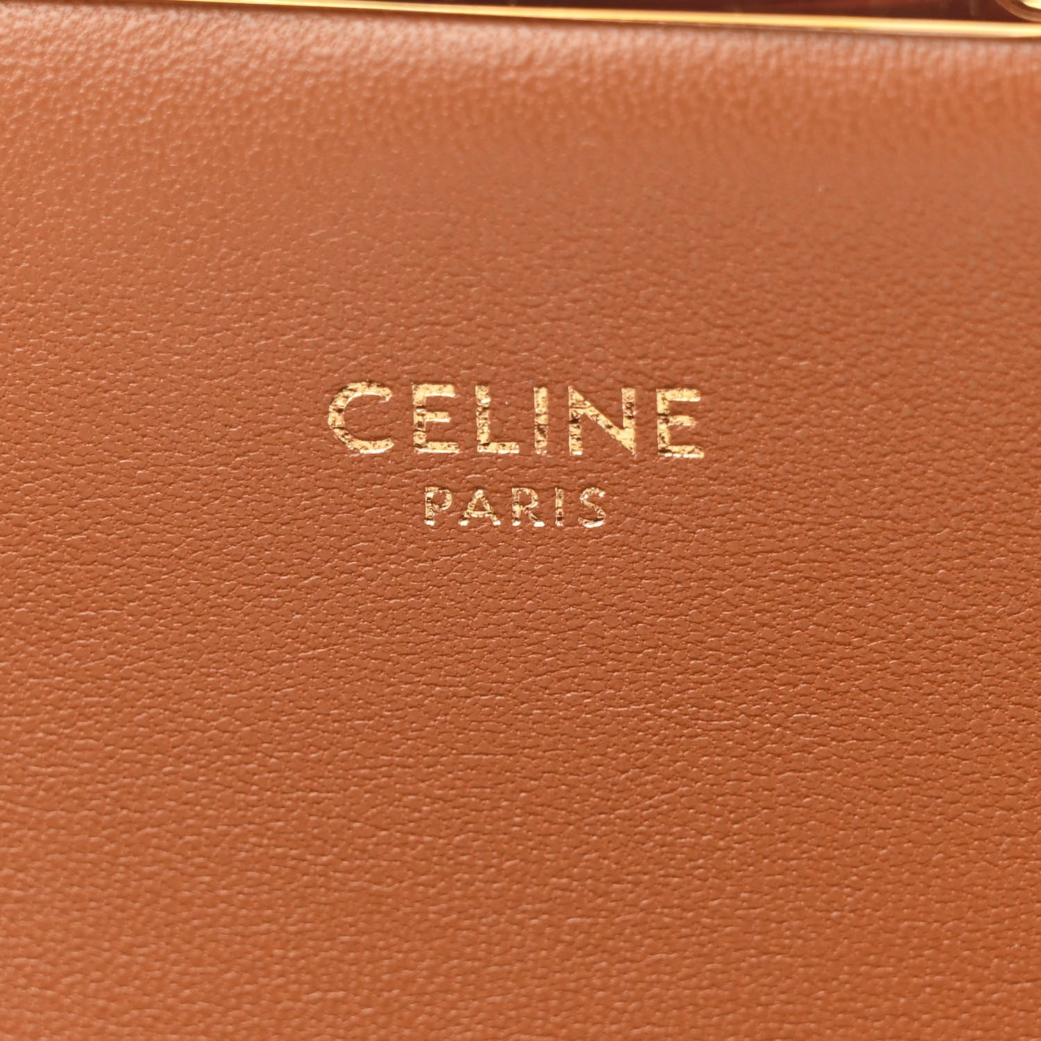 Celine Calfskin Triomphe Canvas Teen Triomphe White 6 of 10