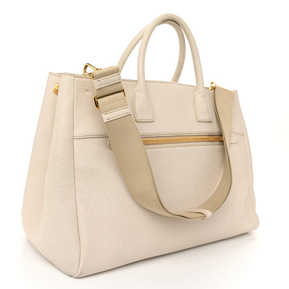 Prada Vitello Daino Top Handle Tote Talco 3 of 11