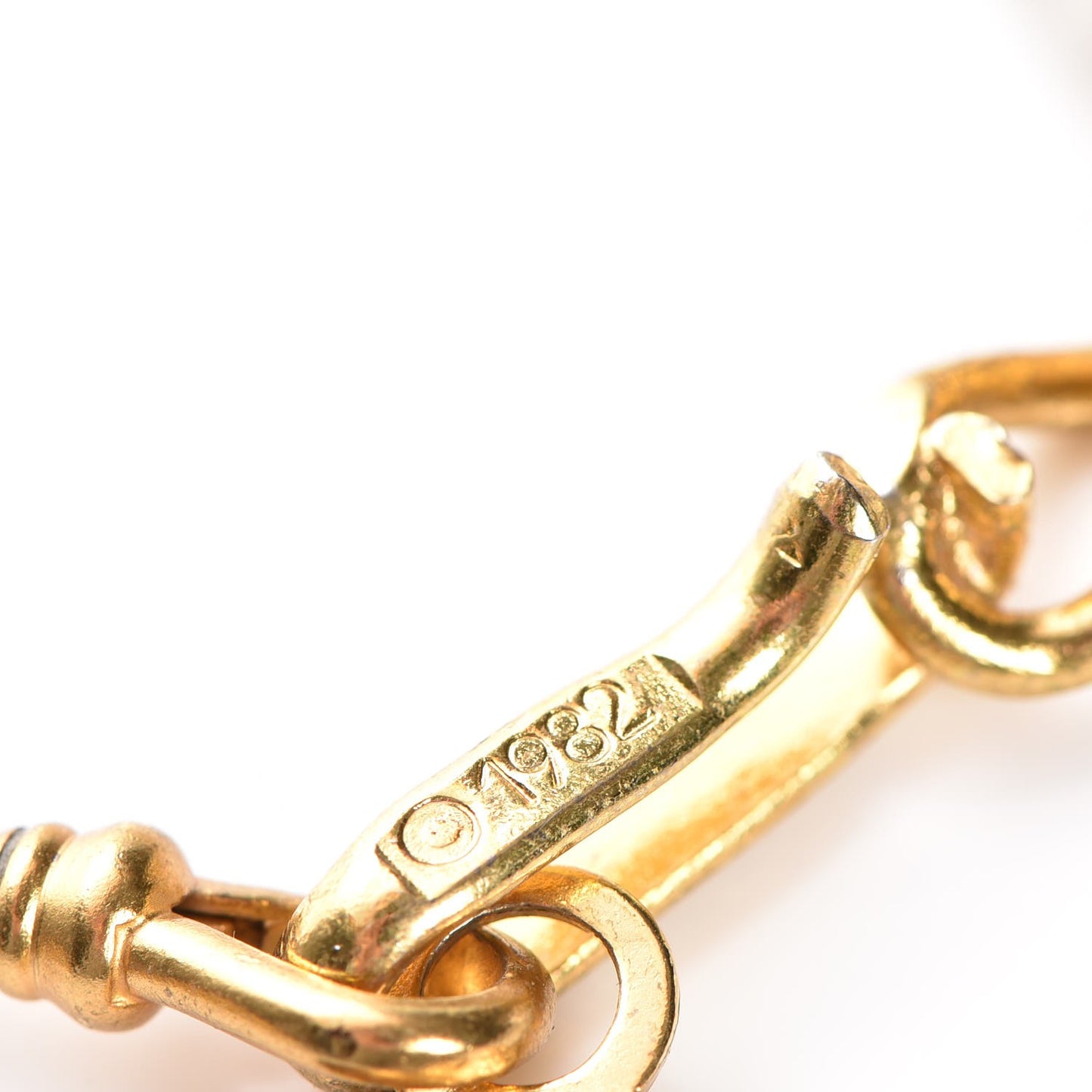 Metal Chain CC Medallion Belt Gold
