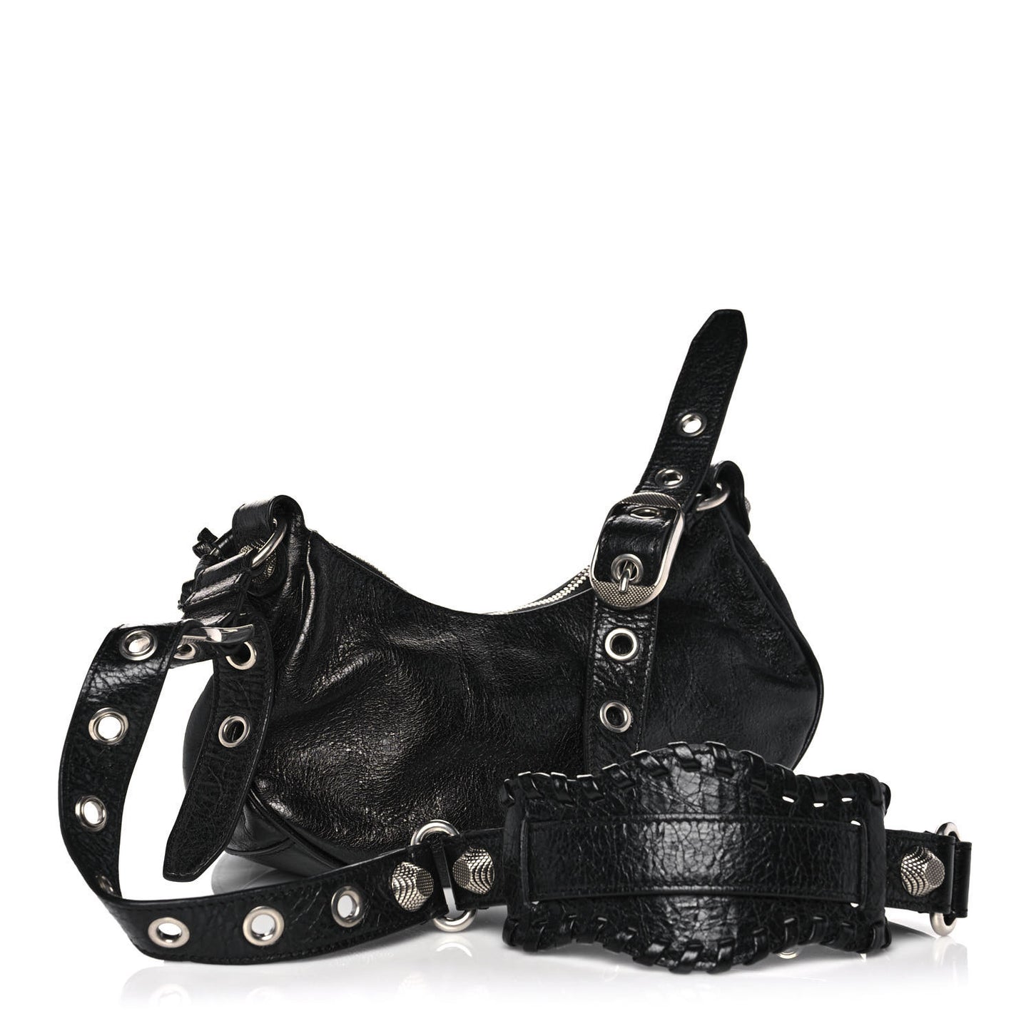 Agneau Arena Le Cagole Shoulder Bag XS Black