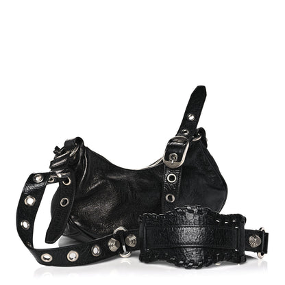 Balenciaga Agneau Arena Le Cagole Shoulder Bag XS Black 3 of 14