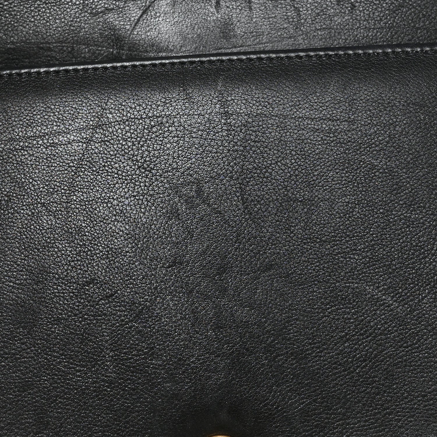 Chanel Calfskin Quilted Large Chain Link Full Flap Black 10 of 10
