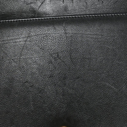 Chanel Calfskin Quilted Large Chain Link Full Flap Black 10 of 10