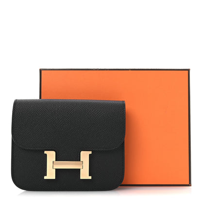 Hermes Epsom Constance Slim Wallet Black 9 of 9