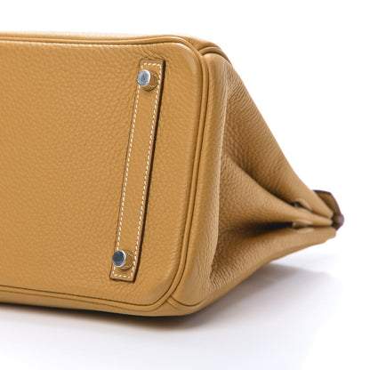 Hermes Taurillon Clemence Birkin 30 Natural Sable 11 of 14