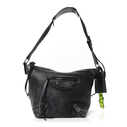 Balenciaga Used Calfskin Silver Hardware Small Neo Classic City Navy 1 of 10