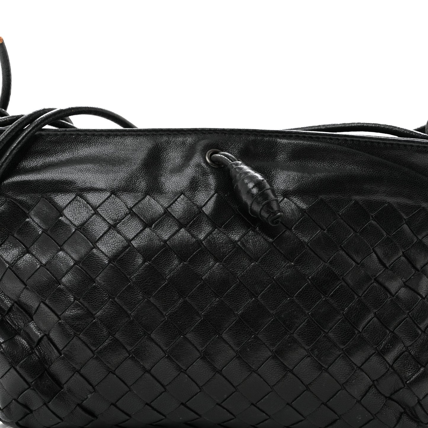 Nappa Intrecciato Mini Shoulder Bag Black