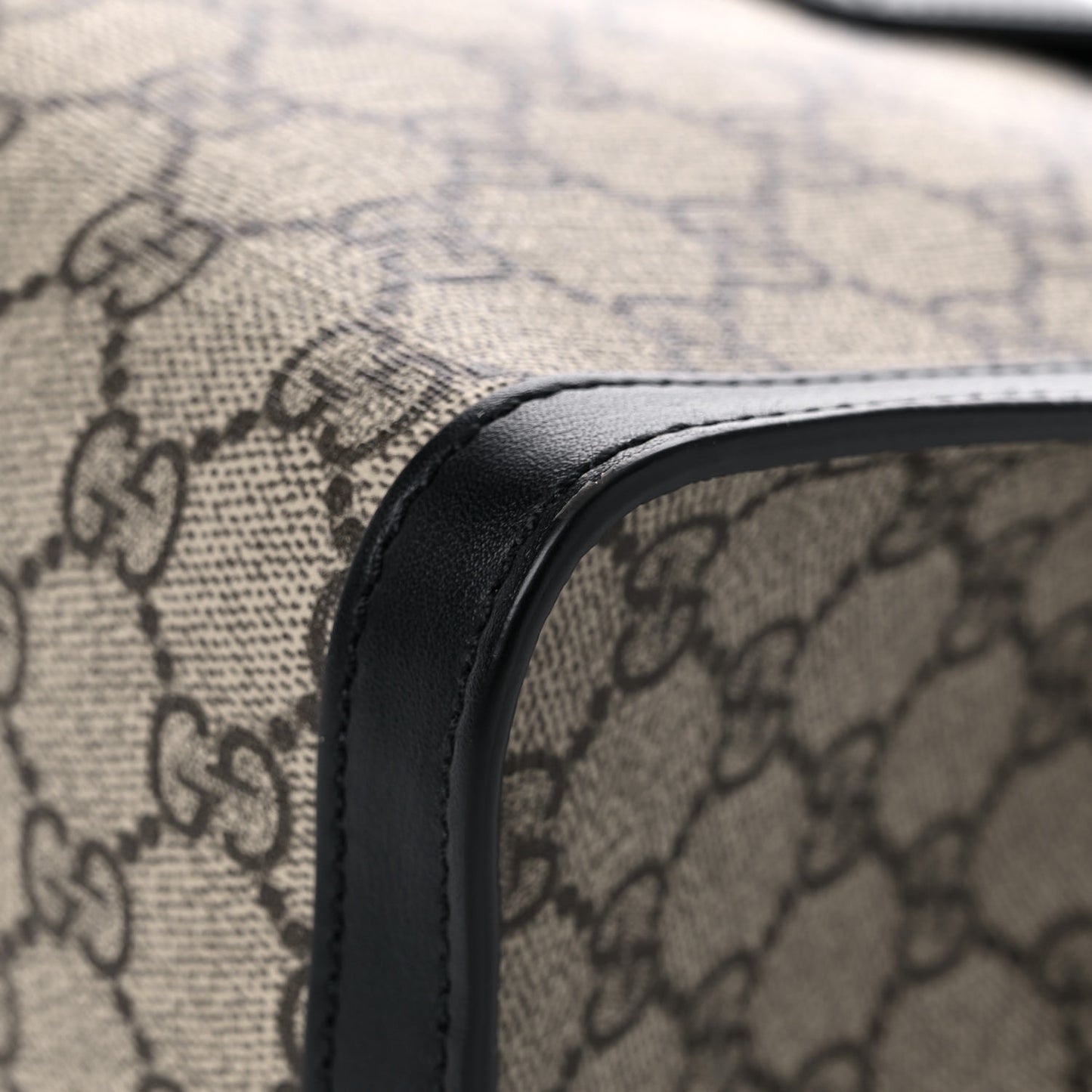 GG Supreme Monogram Small Padlock Tote Black