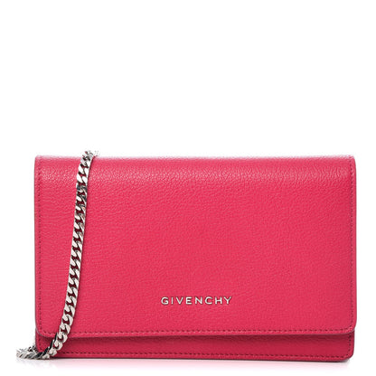 Givenchy Sugar Goatskin Pandora Chain Wallet Fuchsia 1 of 6