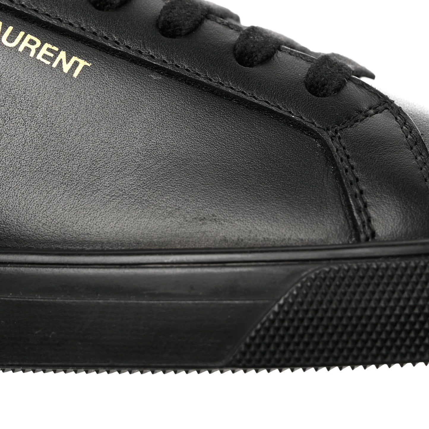 Calfskin Andy Low Top Sneakers 37 Black