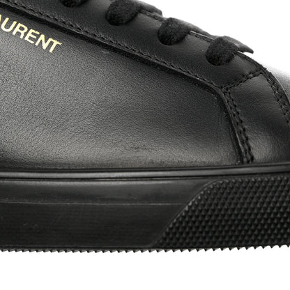 Saint Laurent Calfskin Andy Low Top Sneakers 37 Black 10 of 10
