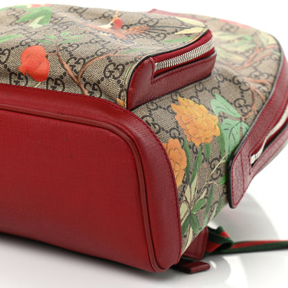 Gucci GG Supreme Monogram Tian Web Small Day Backpack Beige Multicolor Red 11 of 18