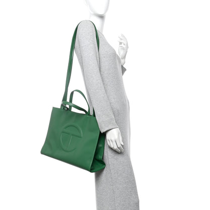 Telfar Vegan Leather Medium Shopping Bag Greenscreen 2 of 10