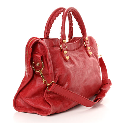 Balenciaga Agneau Giant 12 Gold Hardware City Rouge Cardinal 4 of 11