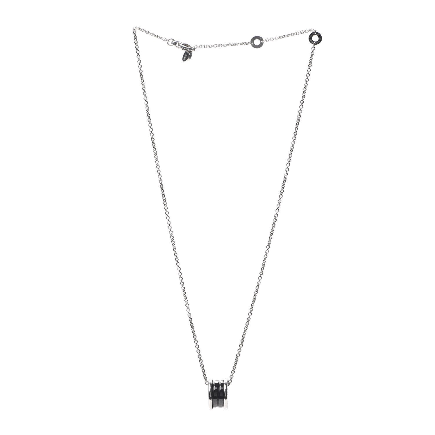 Bulgari Sterling Silver Ceramic Save The Children Pendant Necklace 3 of 8