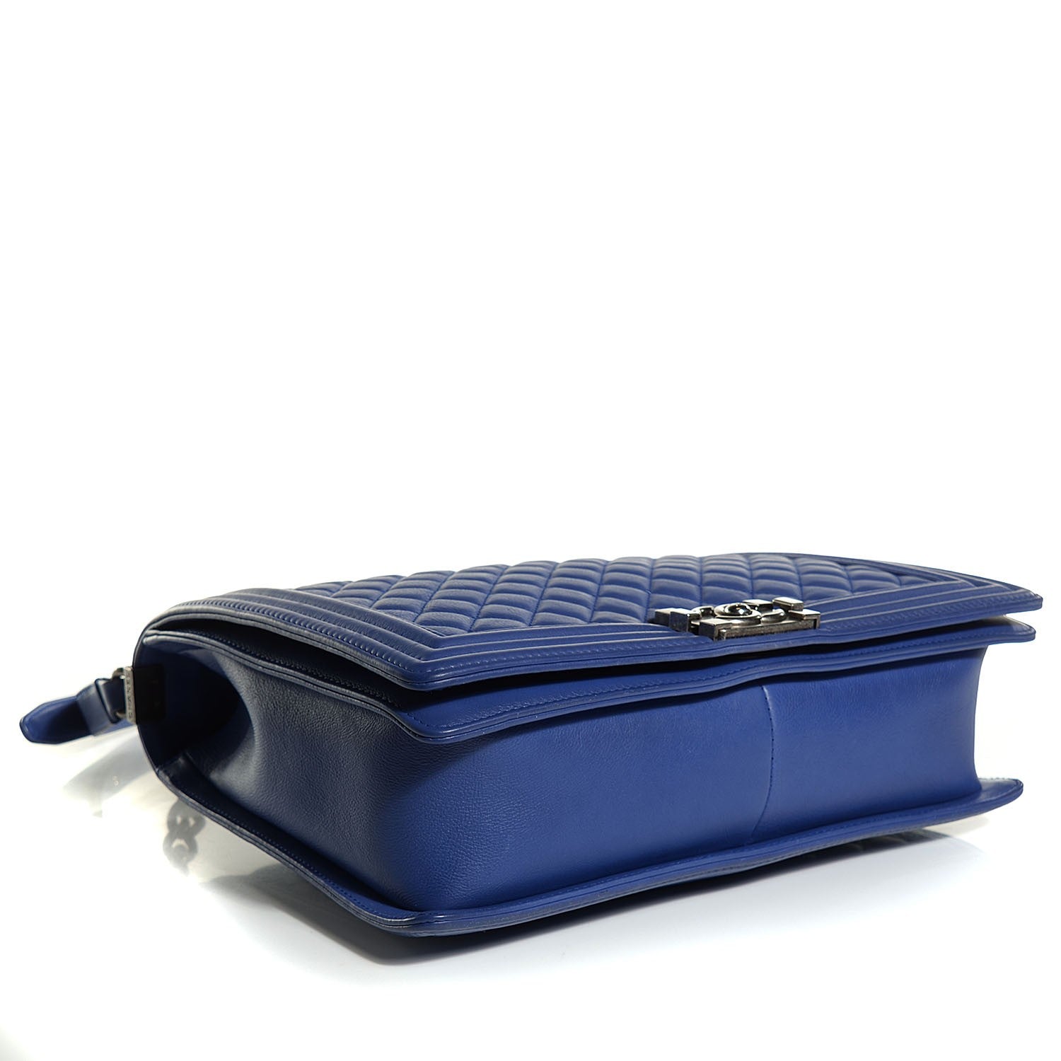 Chanel Calfskin Quilted Large Boy Flap Dark Blue 4 of 8