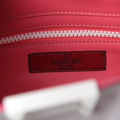 Valentino Garavani Vitello Colorblock Small Free Rockstud Tote Shadow Pink Optic White 5 of 9