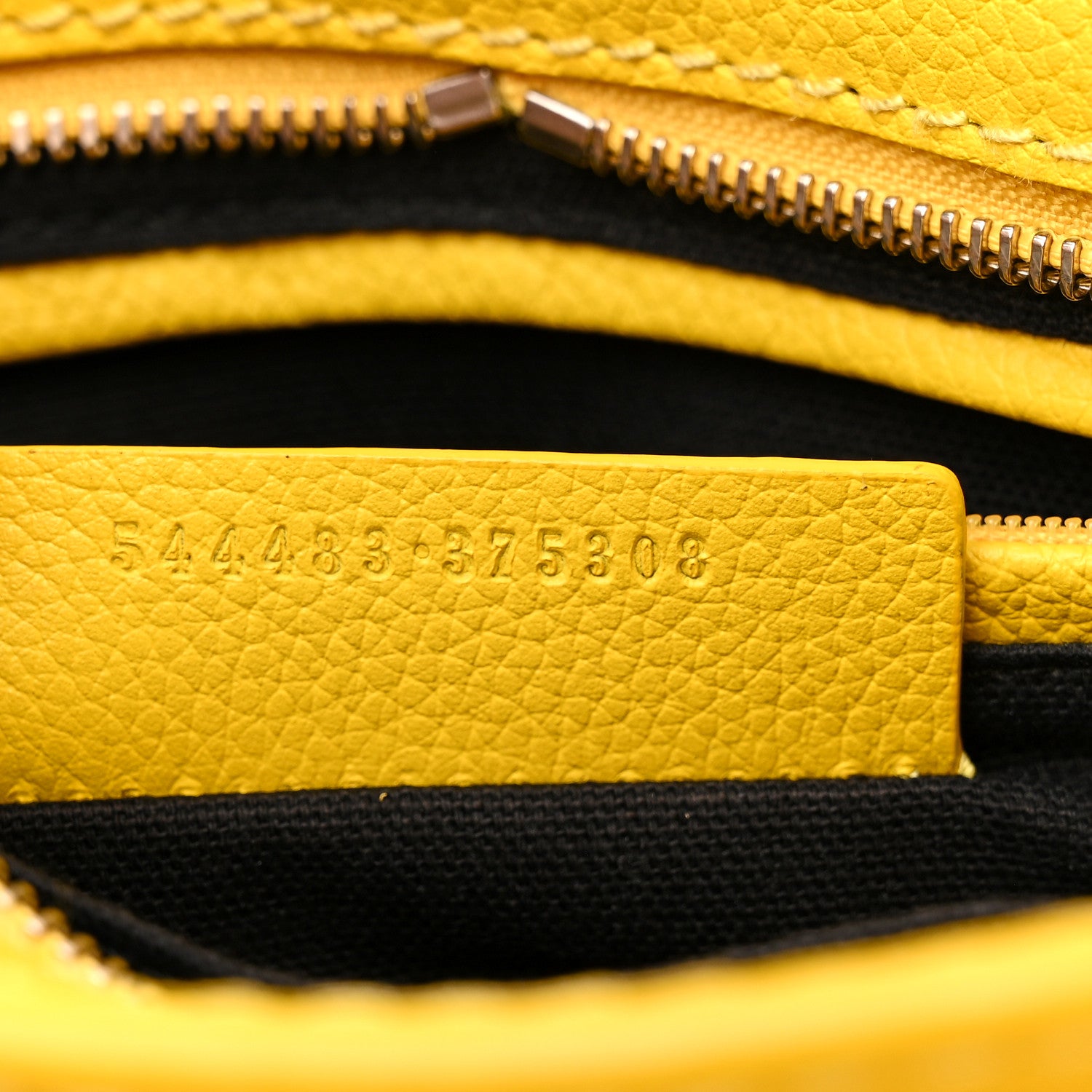 Alexander McQueen Pebbled Calfskin Mini Skull Padlock Zip Around Tote Yellow 7 of 12