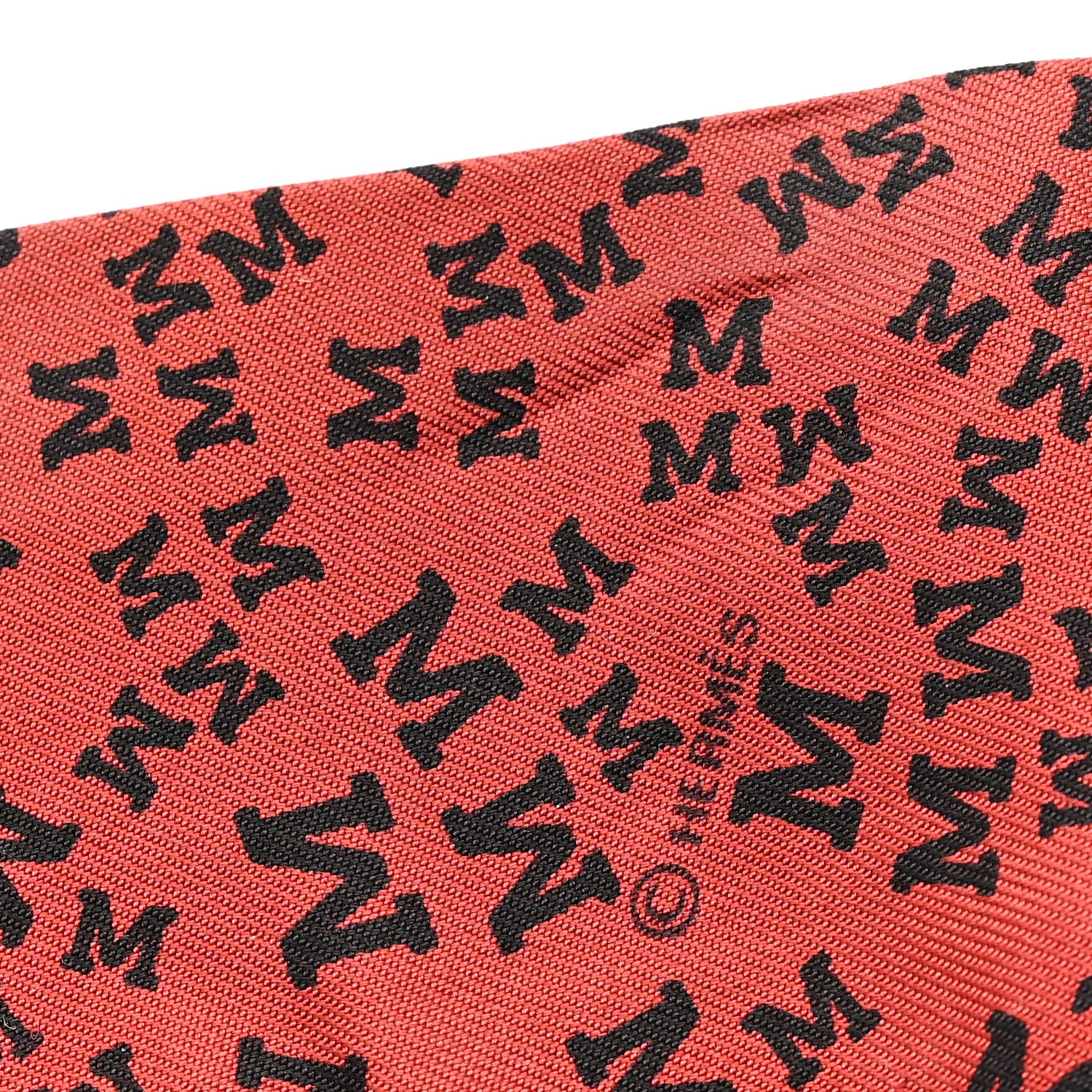 Hermes Silk Scattered Letters Twilly Rouge Black 3 of 3