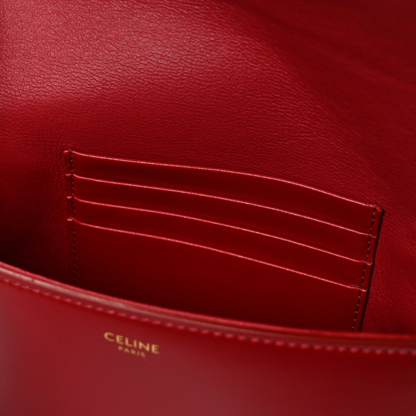 Smooth Calfskin Tassel Belt Bag Red