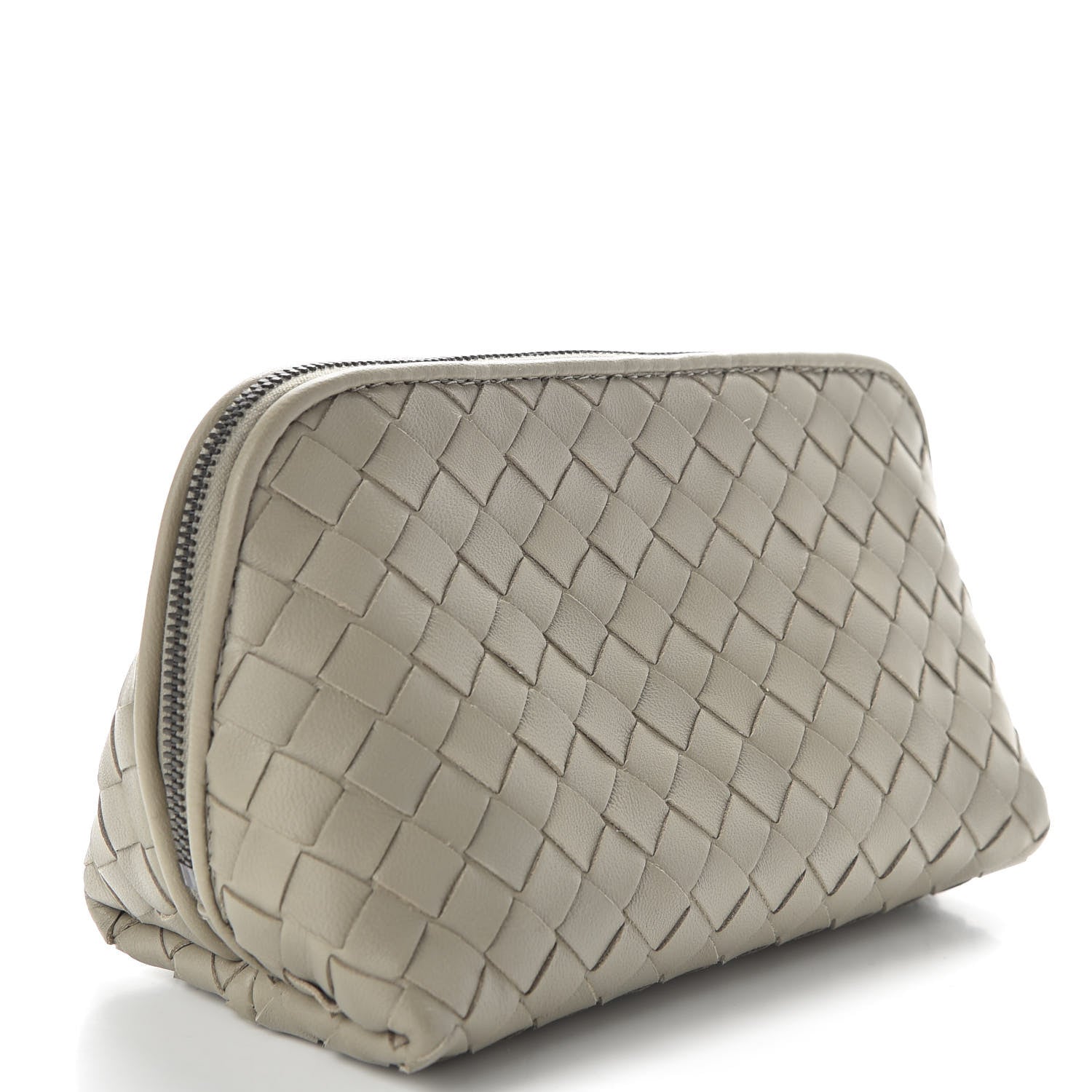 Bottega Veneta Nappa Intrecciato Cosmetic Case Mink 3 of 9