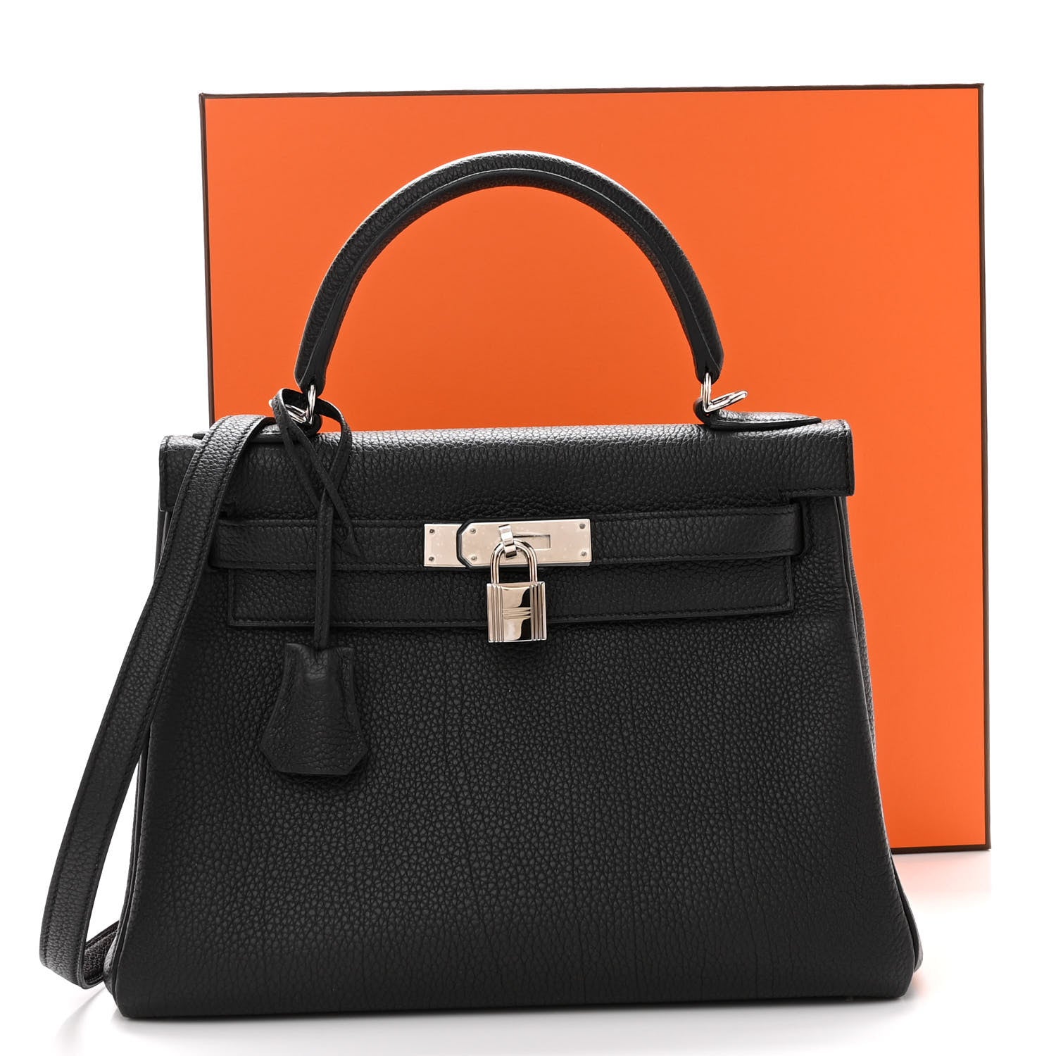 Hermes Togo Kelly Retourne 28 Black 12 of 12