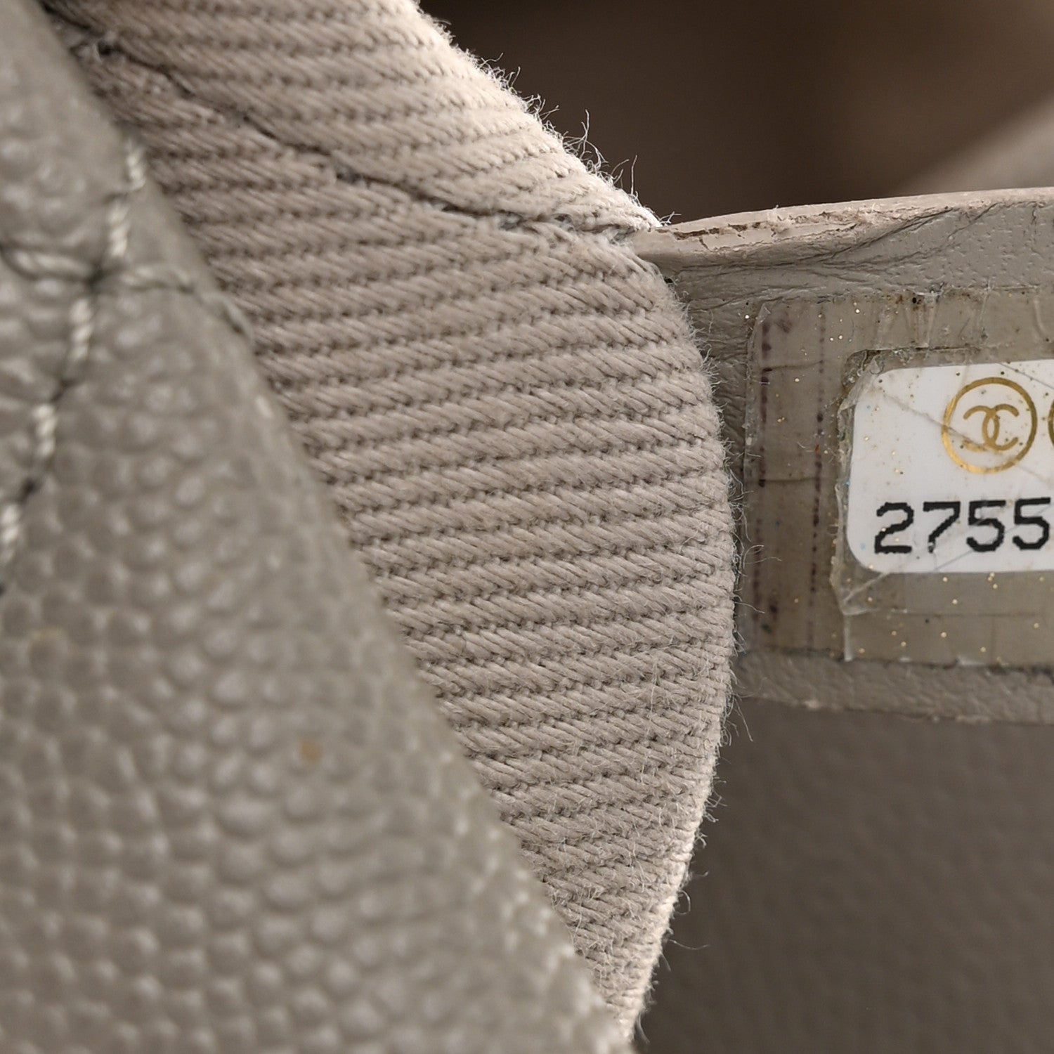 Chanel Caviar Quilted Large Coco Handle Shopping Tote Grey 7 of 13