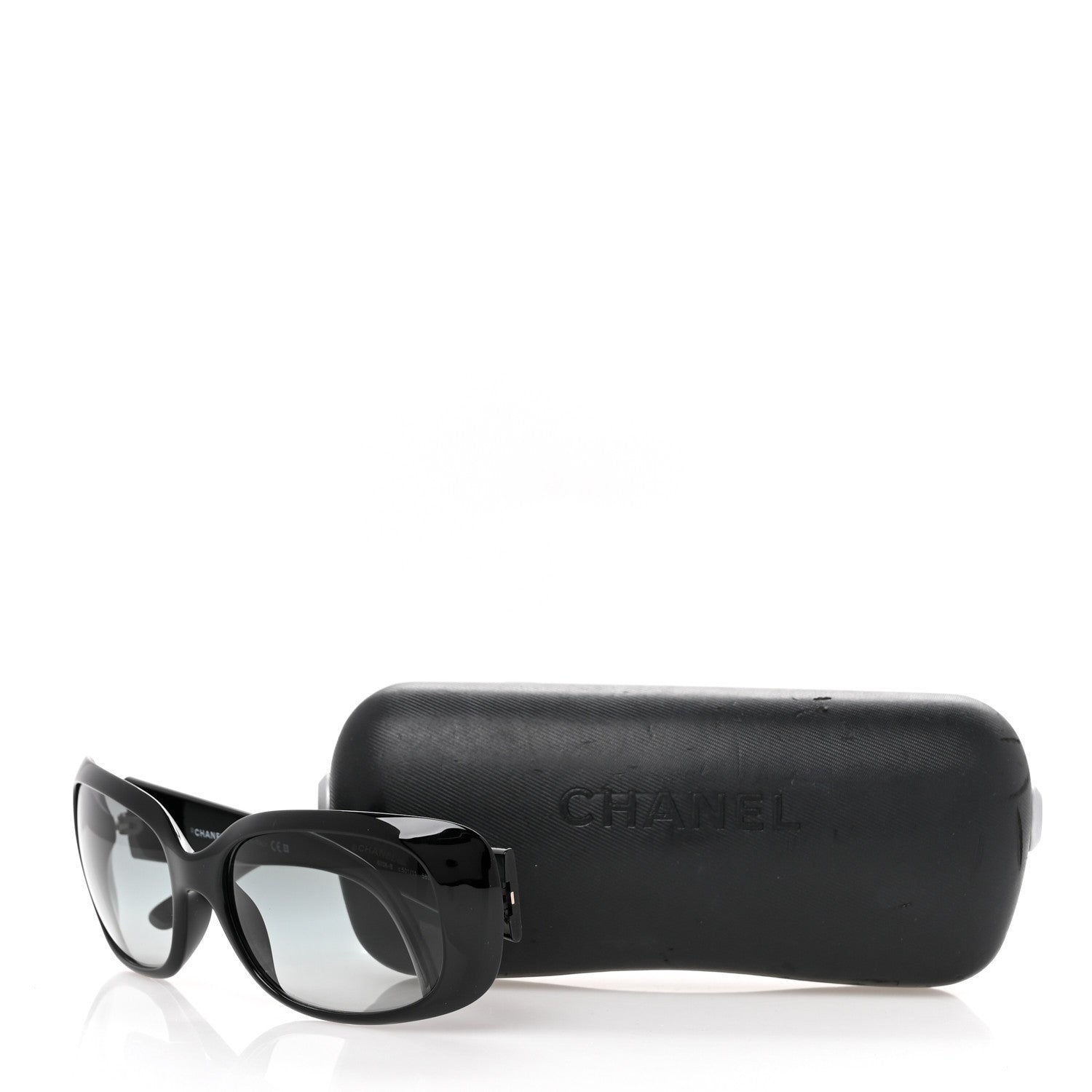 Chanel Crystal CC Logo Sunglasses 6026-B Black 8 of 8