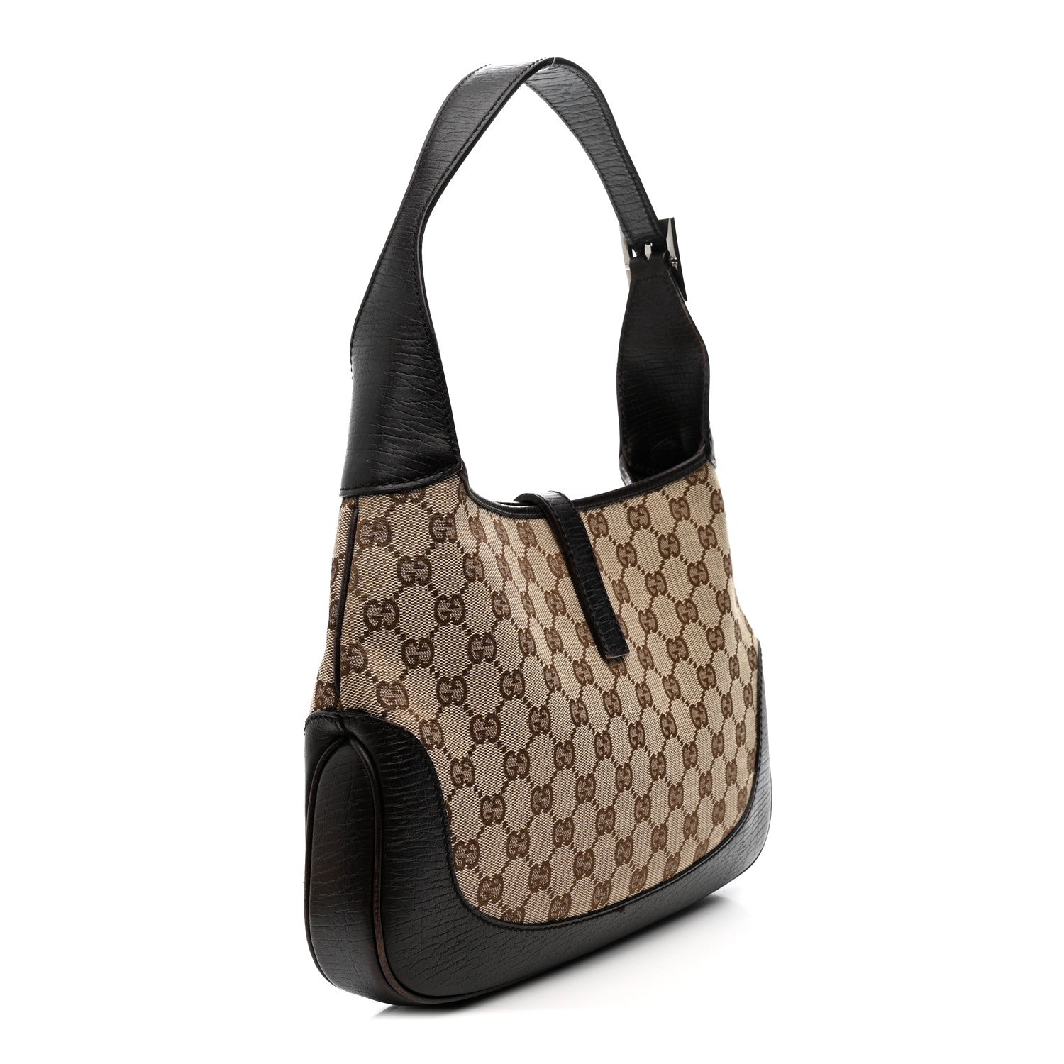 Gucci Monogram Web Jackie O Hobo Dark Brown 4 of 23