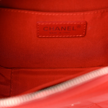 Chanel Lambskin Quilted Mini CC Box Camera Bag Red 14 of 14