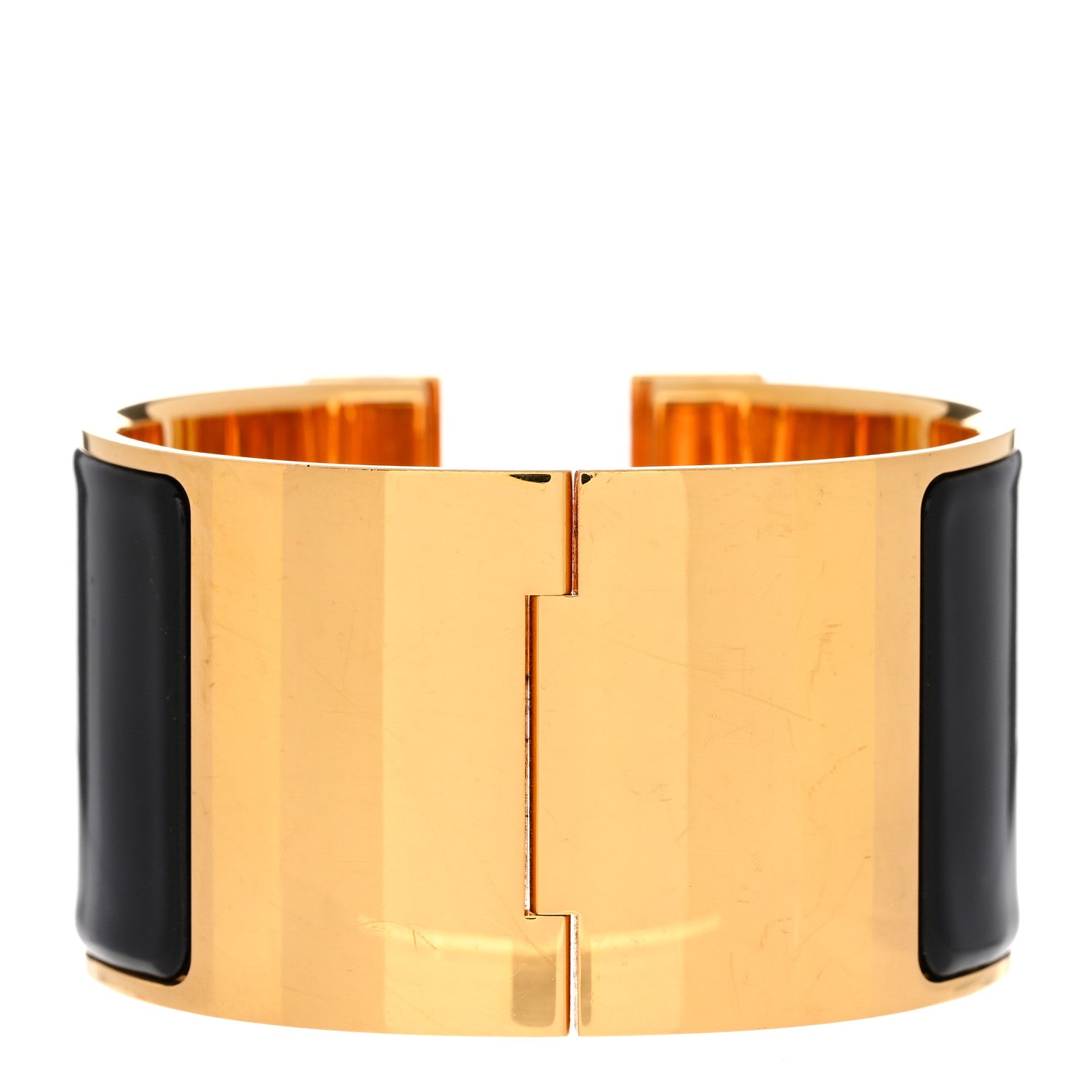 Hermes Enamel Extra Wide Clic Clac H Bracelet PM Black 3 of 5