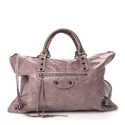 Balenciaga Agneau Classic Hardware Weekender Lilac 1 of 13
