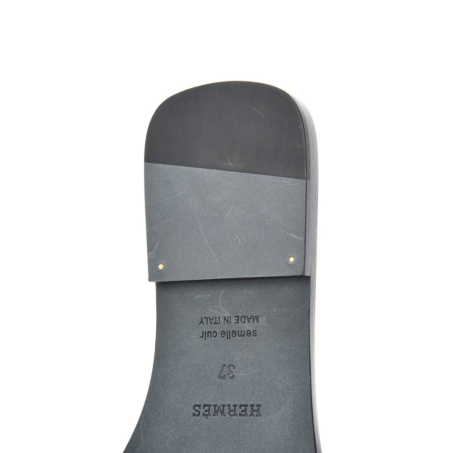 Box Calfskin Oran Sandals 37 Black