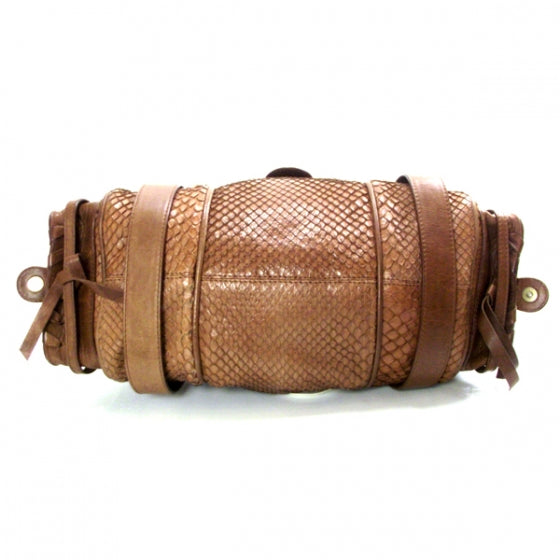 Chloe Python Silverado Shoulder Bag Muscade 4 of 7