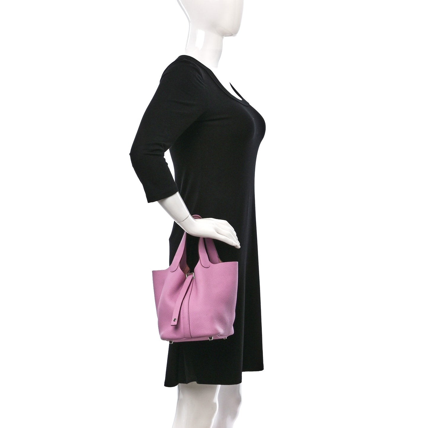 Taurillon Clemence Picotin Lock 18 PM Mauve Sylvestre