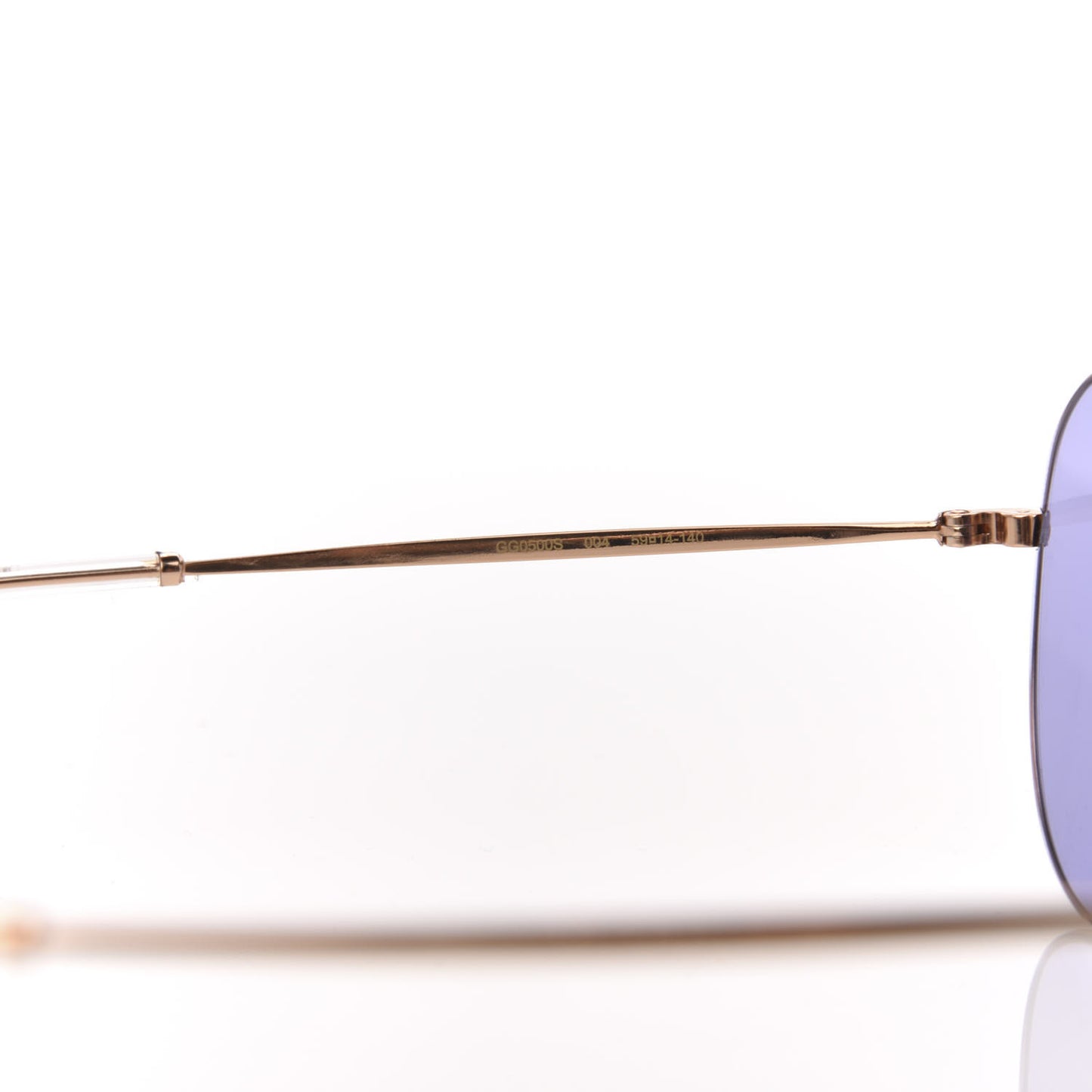 Metal Aviator Sunglasses GG0500S Blue