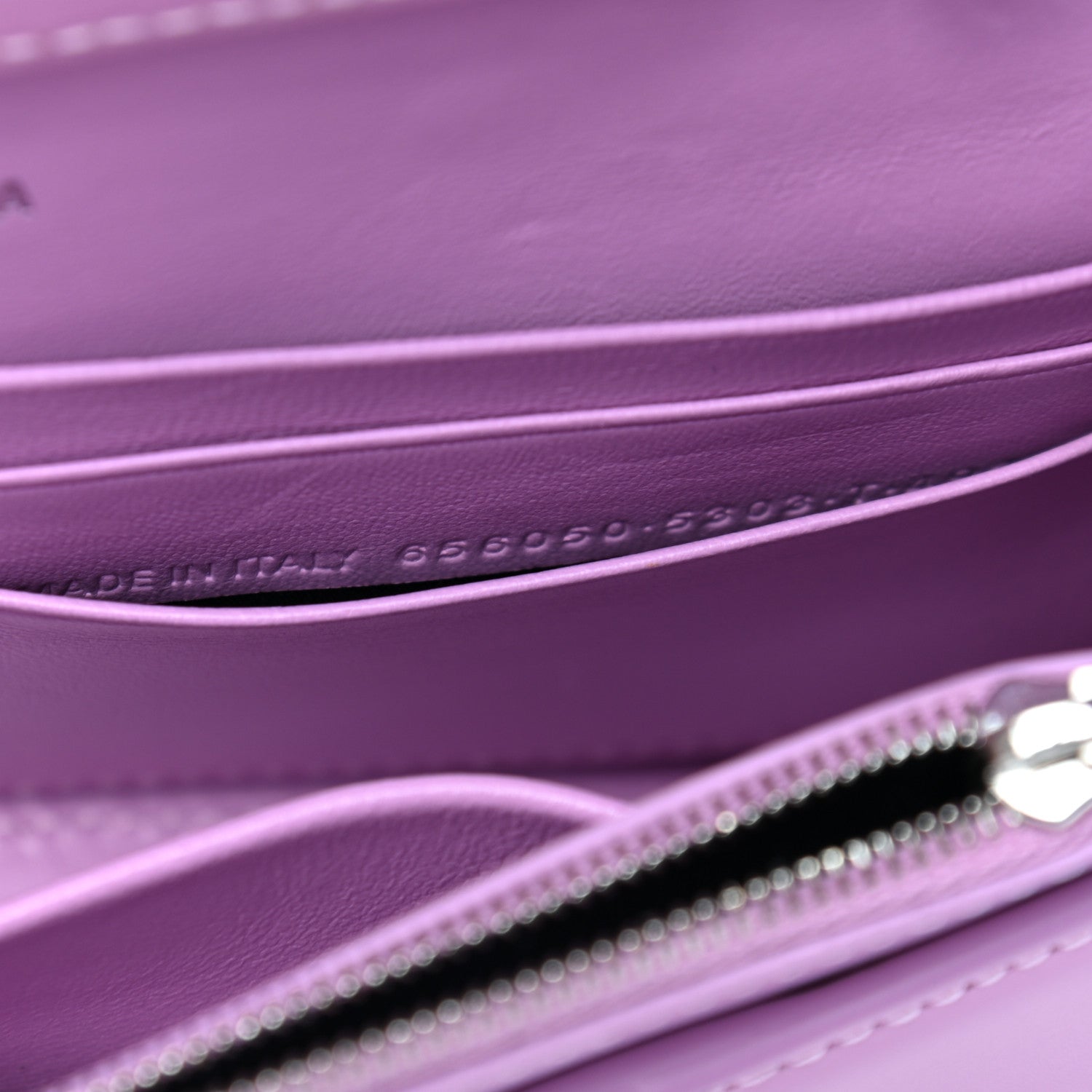 Balenciaga Shiny Box Calfskin Tonal B Hourglass Chain Bag Liliac 9 of 9