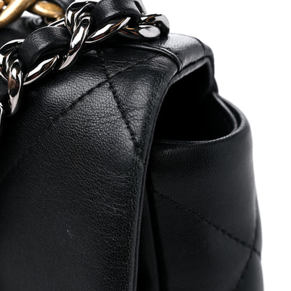 Chanel Goatskin Quilted Medium Chanel 19 Flap Black 13 of 15