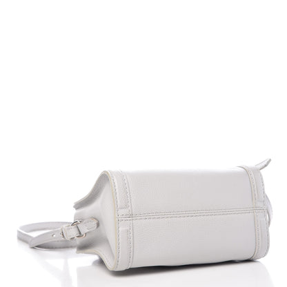 Alexander McQueen Pebbled Calfskin Mini Padlock Tote Gray 4 of 9