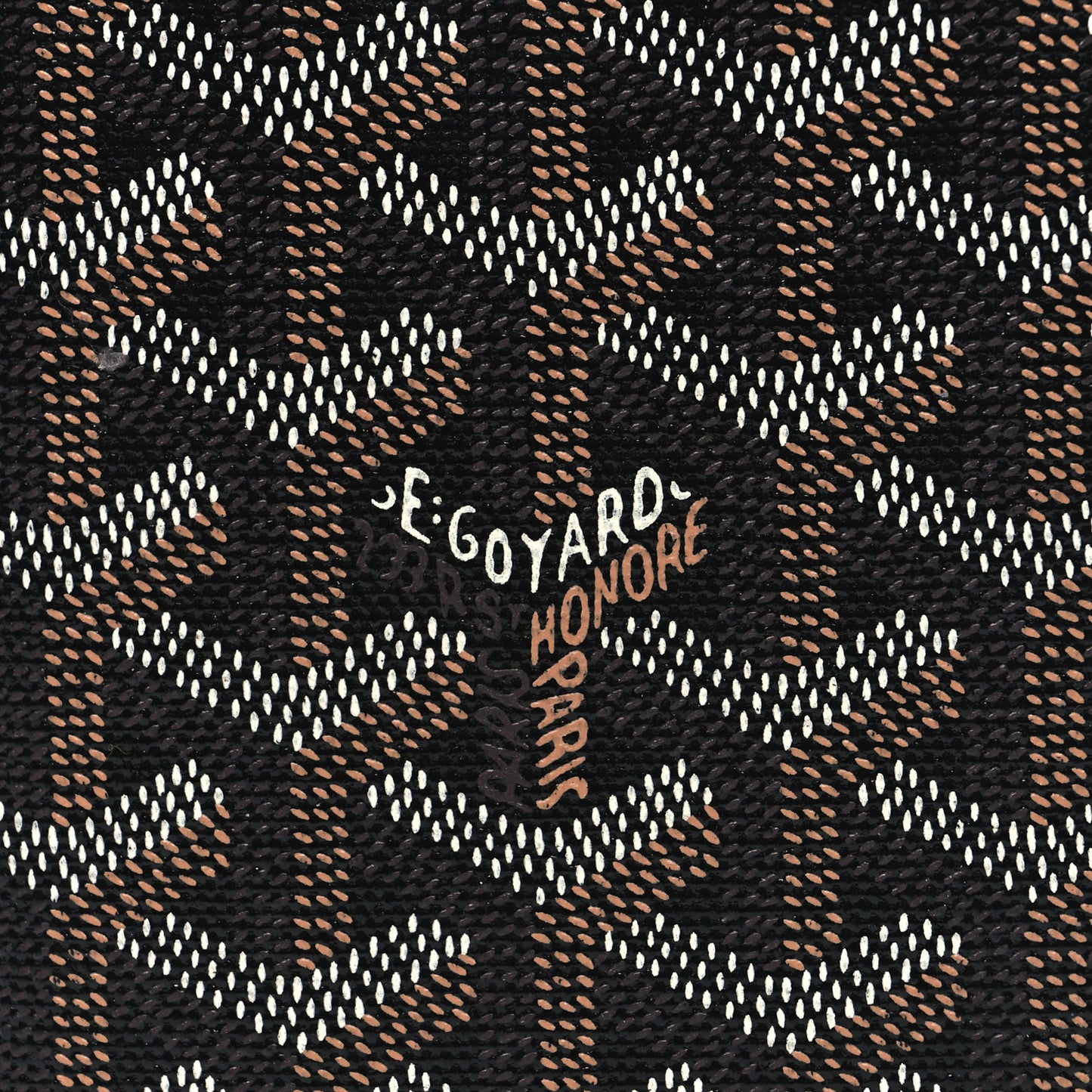 Goyardine Grenelle Passport Wallet Black Gold