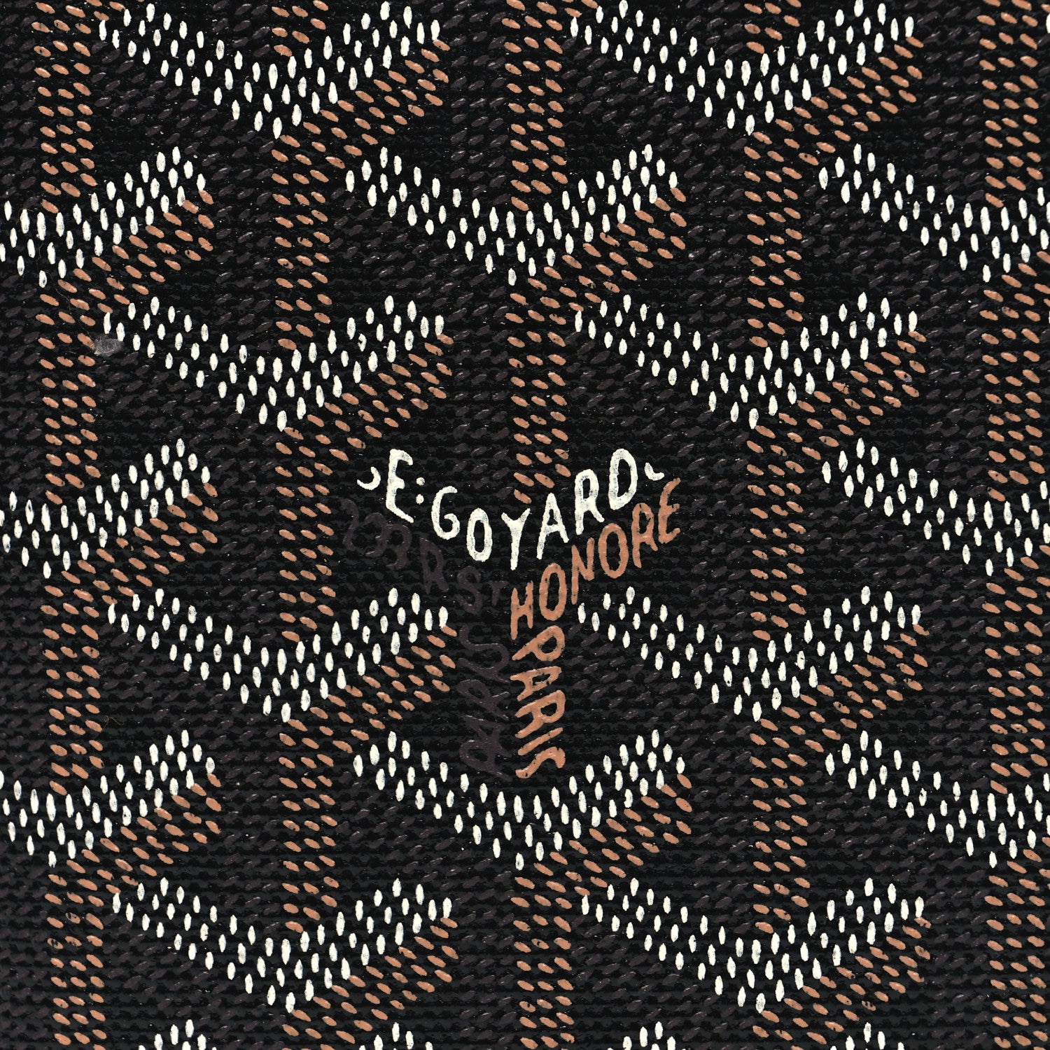 Goyard Goyardine Grenelle Passport Wallet Black Gold 7 of 8
