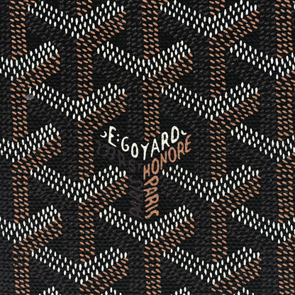 Goyard Goyardine Grenelle Passport Wallet Black Gold 7 of 8